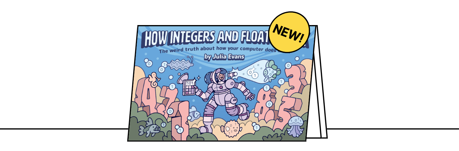 Picture of the zine "How Integers and Floats Work"