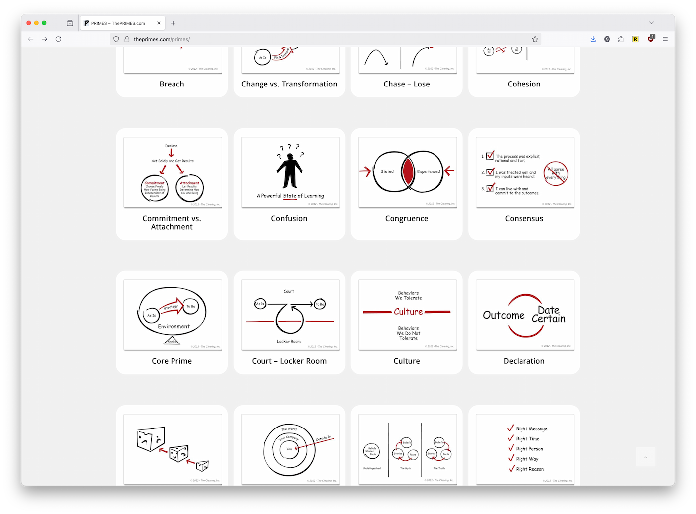 Screenshot from the linked web site, show a bunch of white boxes, each a different tool you can learn more about.