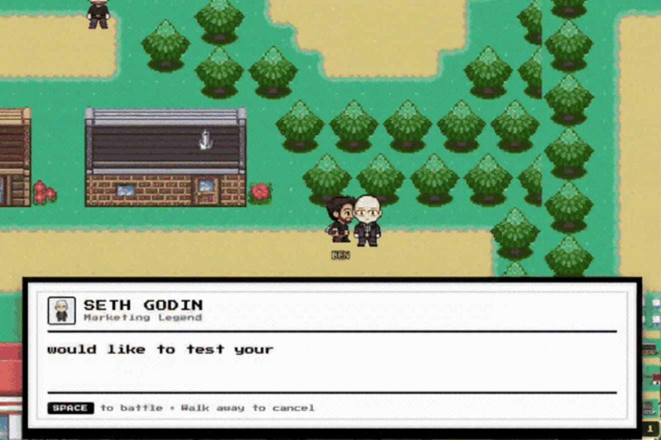 Screenshot from LennyRPG, a retro-style pixel art video game.